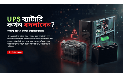 UPS ব্যাটারি কতদিন চলে, কখন বদলাবেন? লক্ষণ, যত্ন ও সঠিক ব্যাটারি বাছাই