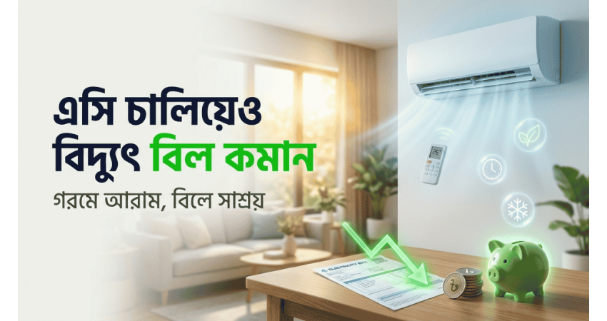 এসি চালিয়েও বিদ্যুৎ বিল কমানোর কার্যকর উপায়: গরমে আরাম, বিলে সাশ্রয়