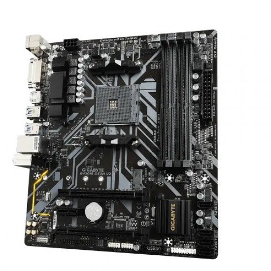 Gigabyte B450M DS3H V2 AMD AM4 Micro ATX Motherboard