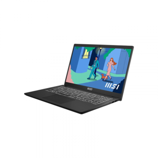 MSI Modern 15 B7M AMD Ryzen 7 7730U 8GB RAM 512GB SSD 15.6 Inch FHD IPS Display Classic Black Laptop