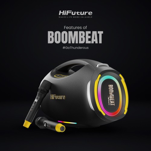 HiFuture BoomBeat 350W Portable Karaoke Party Speaker