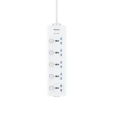 Huntkey DMC502 5 Port 3 Meter Power Strip with Individual Switch