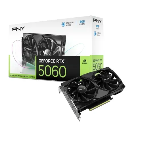 PNY GeForce RTX 5060 8GB Dual Fan GDDR7 Graphics Card