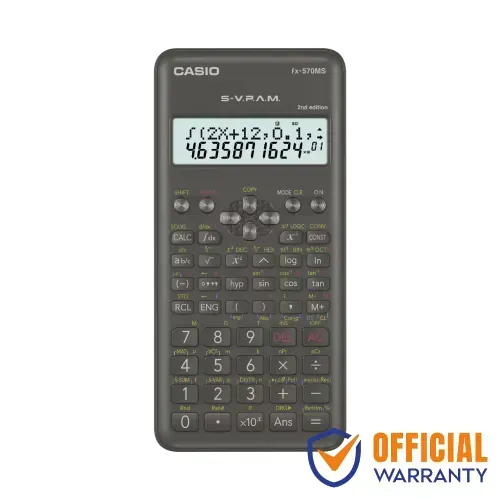 Casio FX-570MS-2 2nd Edition Non Programmable Scientific Calculator