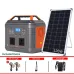 EcoSONIC AP-500 500W 537.6Wh LiFePO4 Portable Power Station with Solar Panel