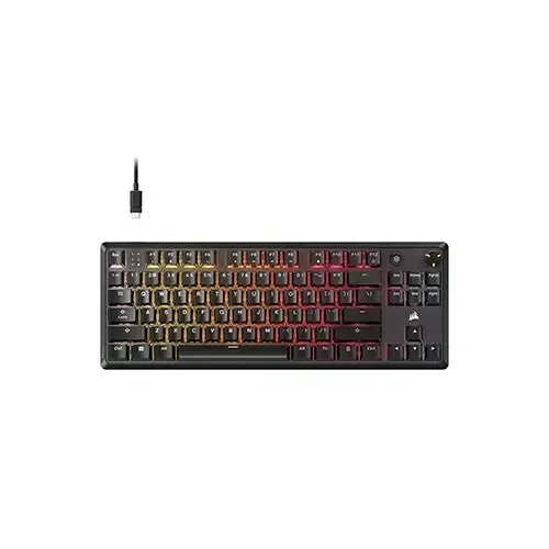 Corsair K70 Core TKL RGB MLX Red Switch Wired Mechanical Gaming Keyboard (Black)