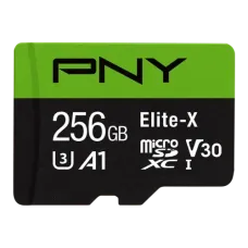 PNY Elite-X 256GB microSDXC Class 10 U3 V30 A1 Memory Card