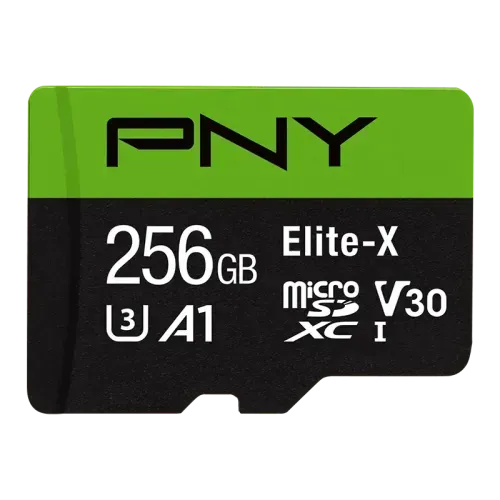 PNY Elite-X 256GB microSDXC Class 10 U3 V30 A1 Memory Card