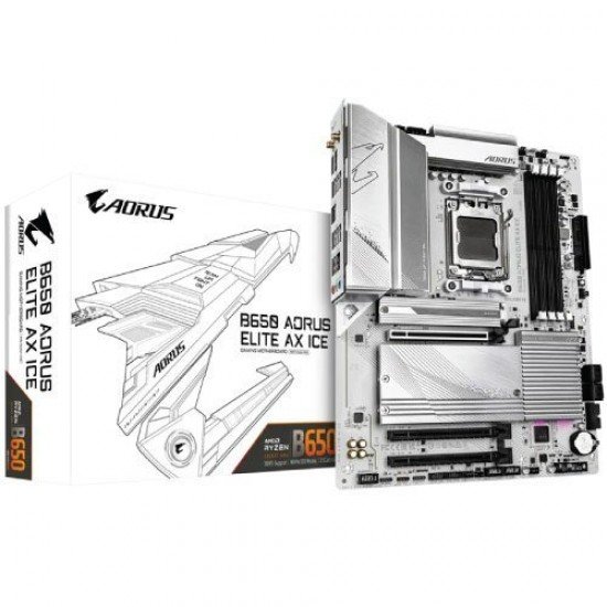GIGABYTE B650 AORUS ELITE AX ICE DDR5 AM5 ATX Motherboard