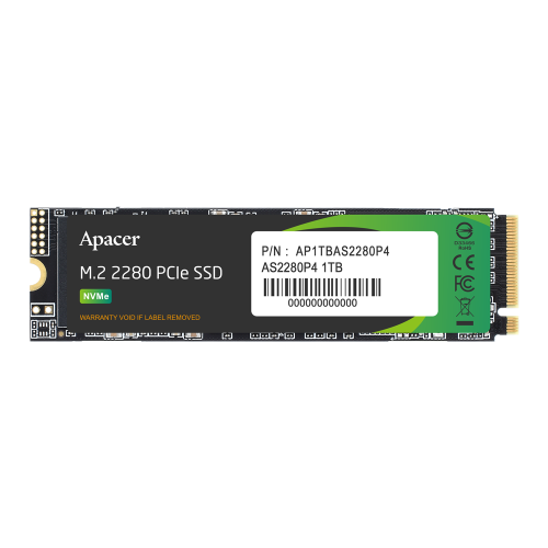 Apacer AS2280P4 M.2 NVMe SSD, 256GB, 3Y warranty