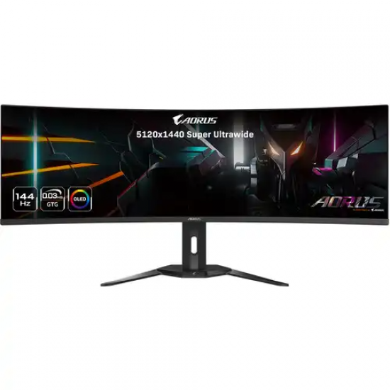 Gigabyte AORUS CO49DQ 49 Inch 144Hz Ultrawide Curved DQHD Gaming Monitor