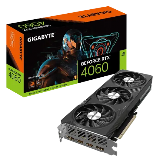 GIGABYTE GeForce RTX 4060 GAMING OC 8G GDDR6 Graphics Card