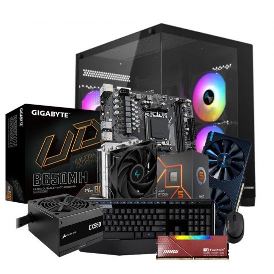 AMD Ryzen 7 7500F with Intel Arc A380 DDR5 Gaming Build PC